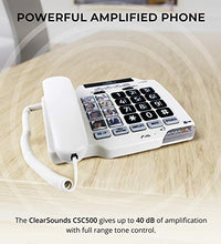 Load image into Gallery viewer, ClearSounds Amplified Landline Phone with Speakerphone and Photo Frame Buttons - T-Coil Hearing Aid Compatible