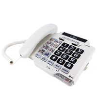 Load image into Gallery viewer, ClearSounds Amplified Landline Phone with Speakerphone and Photo Frame Buttons - T-Coil Hearing Aid Compatible
