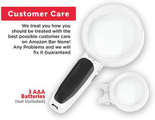 Load image into Gallery viewer, Best Magnifier with Lights for Seniors, Macular Degeneration, Reading and Hobbyists
