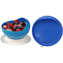 Load image into Gallery viewer, Ableware Scooper Bowl & Plate with Suction Cup Base, Blue