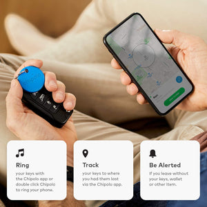 Chipolo ONE (2020) - Loudest Water Resistant Bluetooth Key Finder (Black)