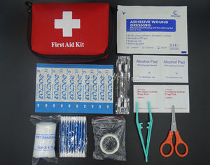 Bedroom First Aid Kit: 11 Items/27pcs: w/ Case