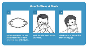 $5: Face Masks - KN95 - 10 masks